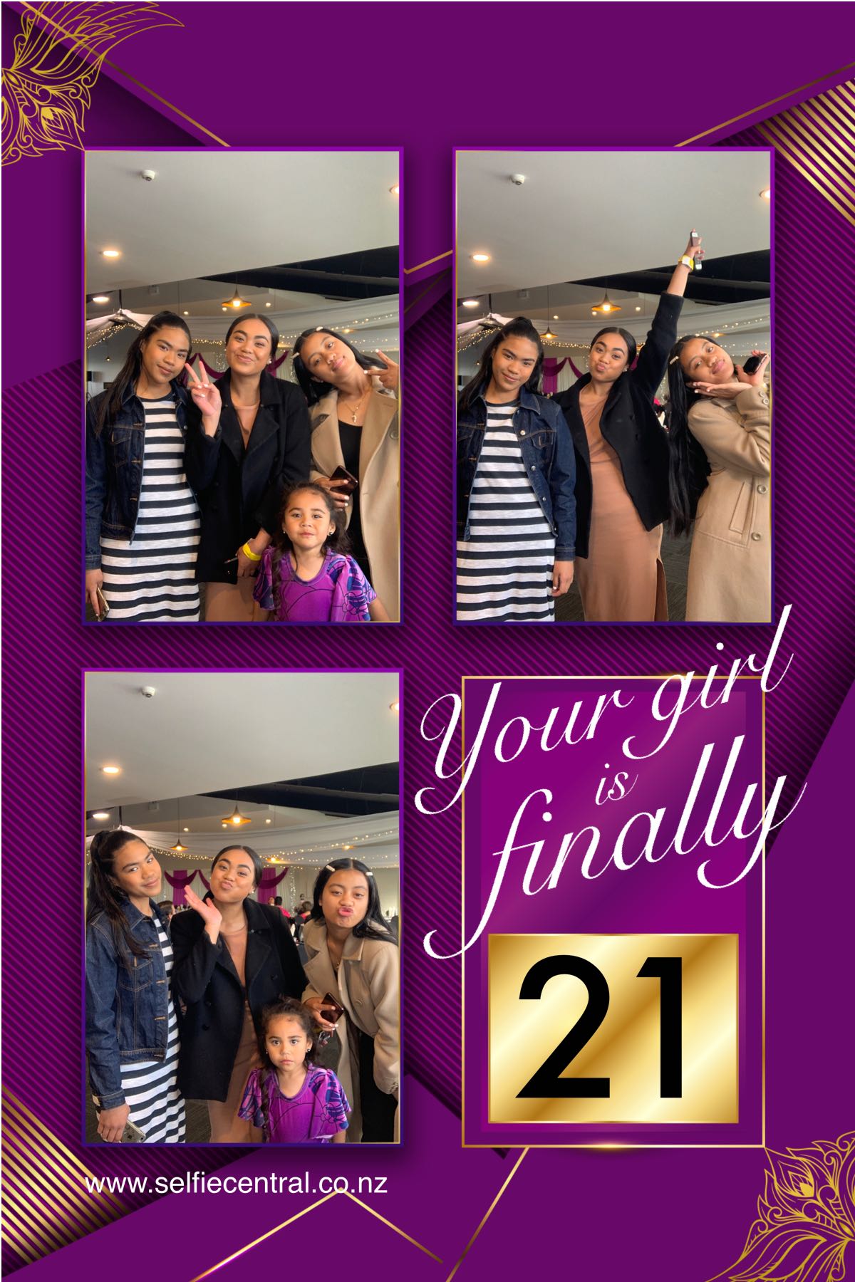Your girl is finally 21 | View more photos from the event at gallery.photobooth.co.nz/u/SelfieCentral/Your-girl-is-finally-21
